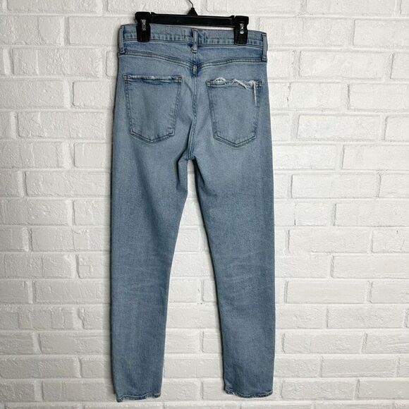Agolde Toni Mid Rise Skinny Leg Jeans In Daylight Light Wash size 25 - Picture 4 of 7